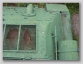 Вид сверху на заднюю-левую часть кормы танка