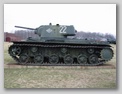 Вид слева на танк КВ-1